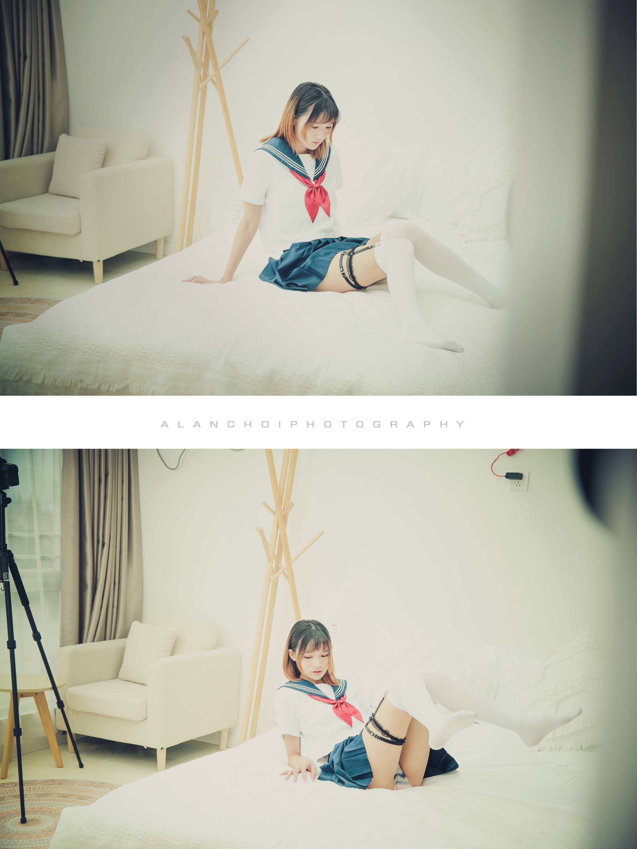 兔子Zzz不吃胡萝卜 - NO.123 JK纯欲-愛倫出品[12P]-XikXak